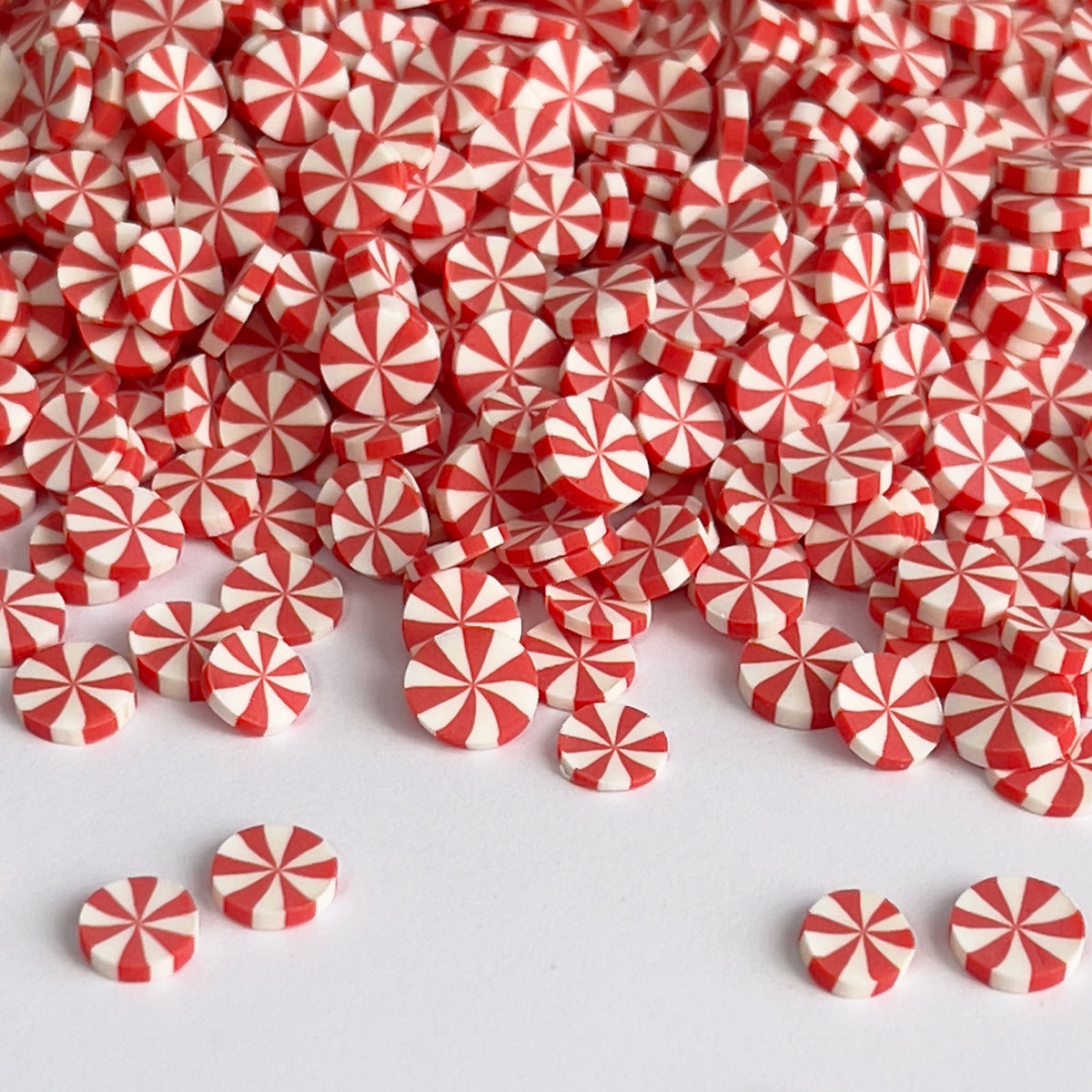 Peppermint Candy Polymer Clay Slices – REMA