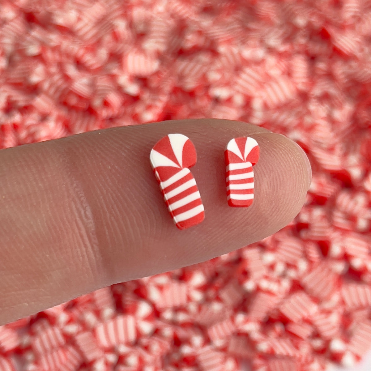 Rainbow Peppermint Candy Polymer Clay Slices – REMA