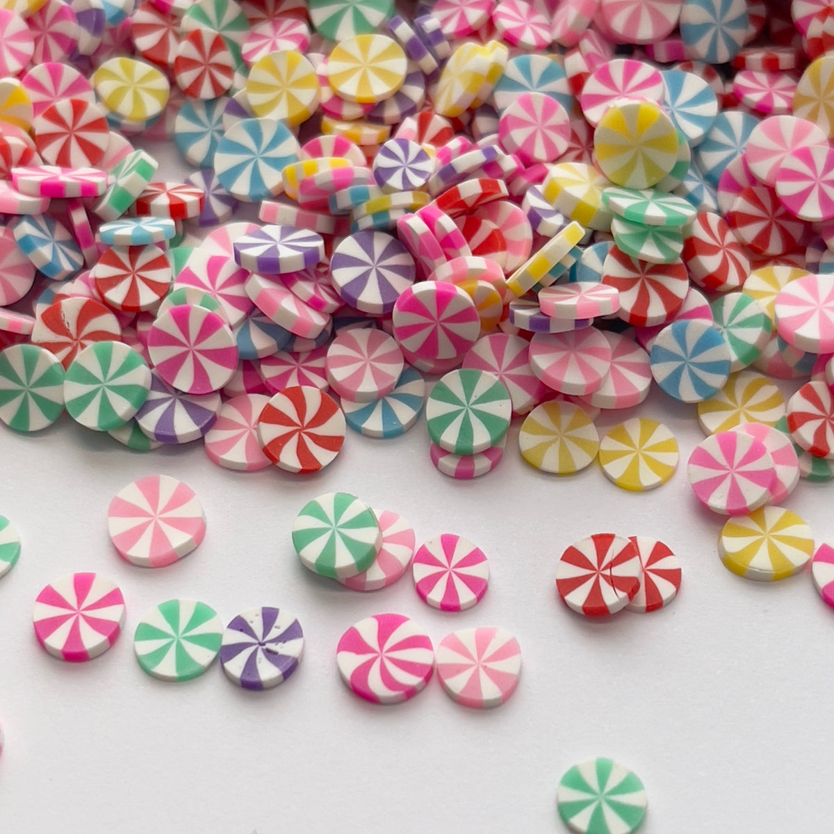 Peppermint Candy Polymer Clay Slices – REMA