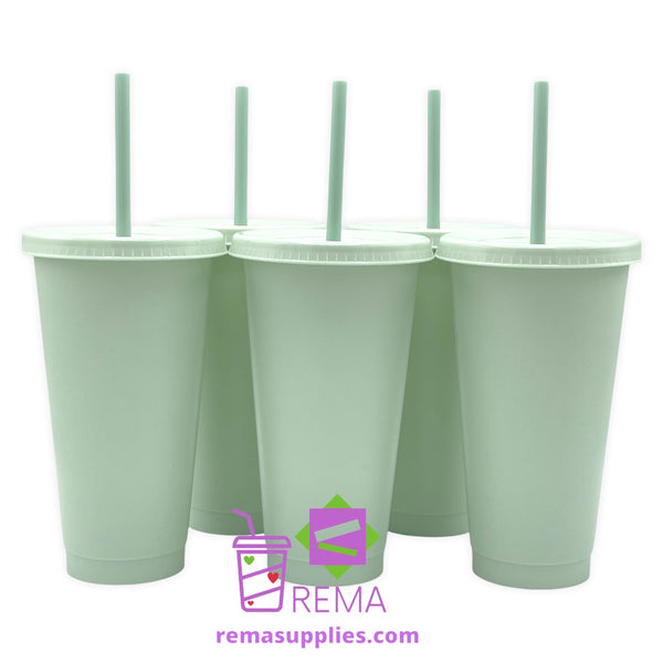 24oz Sage Green Cold Cups – REMA